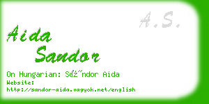 aida sandor business card